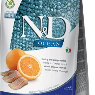 Alimento secco cane Farmina Ocean aringa e arancia adulto mini [PND0080041/PND0250062]